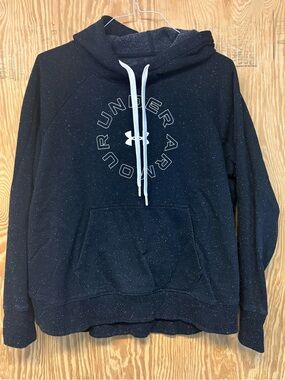 Under Armour Black and White Speckled Pullover Hoodie